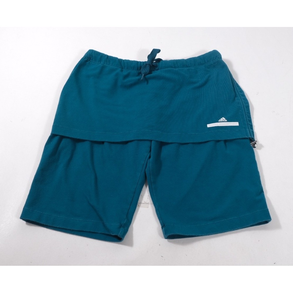 Adidas Skort Shorts Womens 36 Teal Stella McCartney Layered Active Skirt AF5001